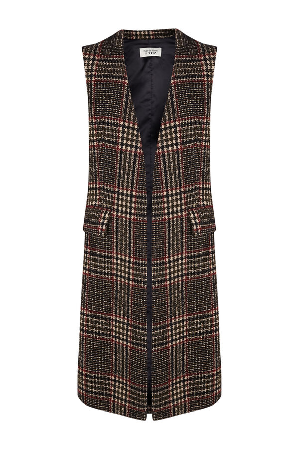 TFP by Tamara Falcó Checkered gilet Brown