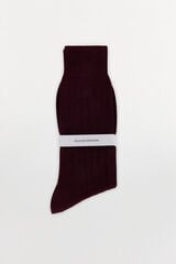 Pedro del Hierro Plain dress socks Burgundy