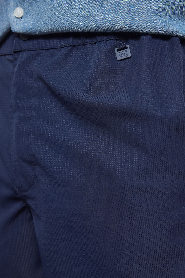 Pedro del Hierro Textured fabric button fastening swim shorts Blue