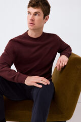 Pedro del Hierro Basic sweatshirt Burgundy