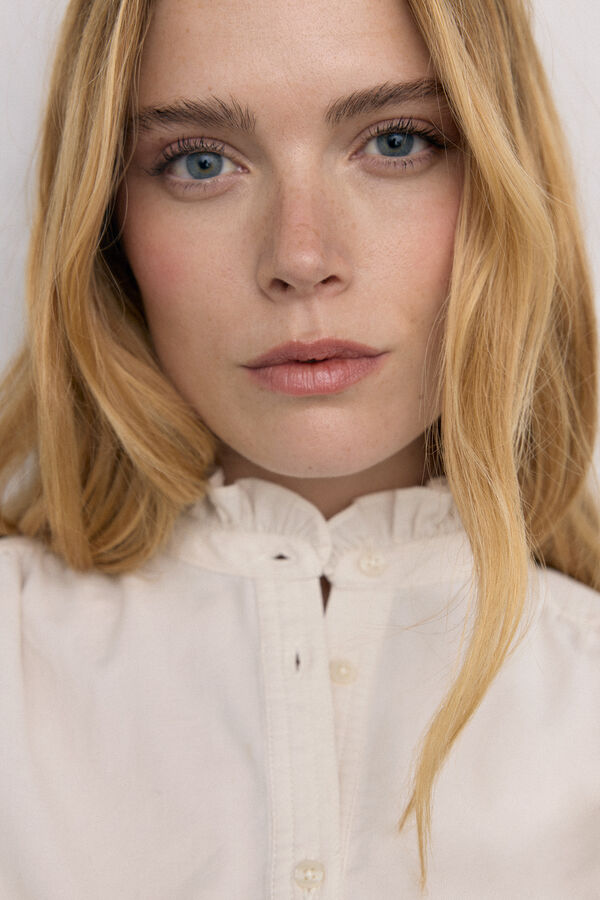 Pedro del Hierro Camisa micropana Crudo