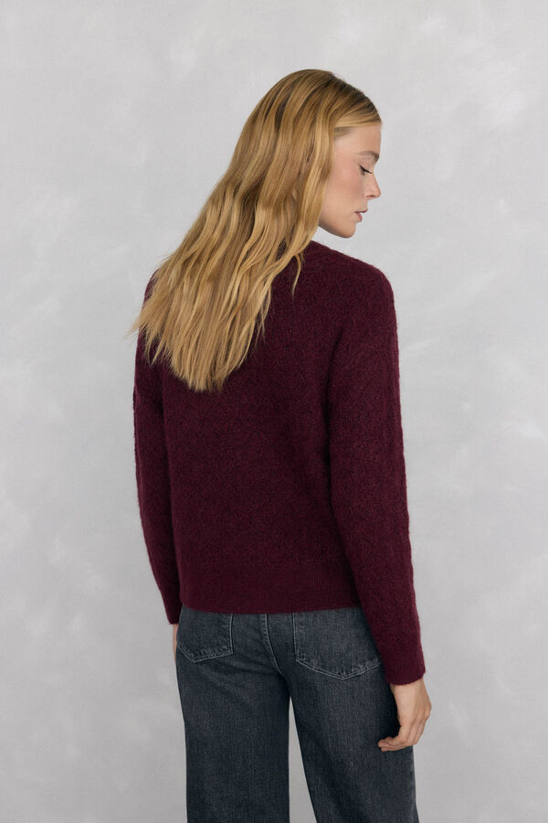 Pedro del Hierro Fantasy oversized sweater Burgundy