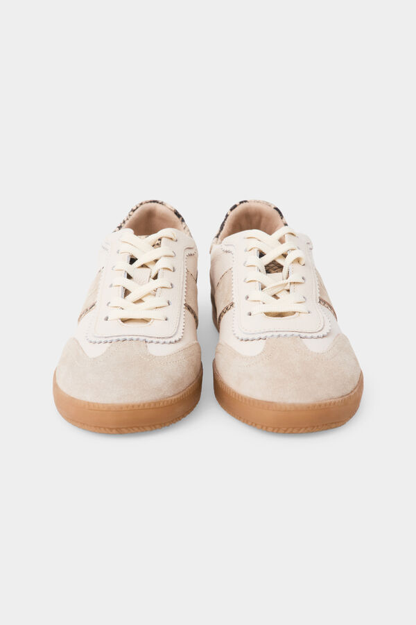 Pedro del Hierro Split leather trainers Beige