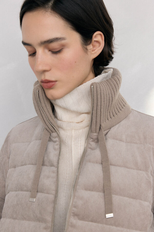 Pedro del Hierro Veludo veludo curto ultraleve Beige