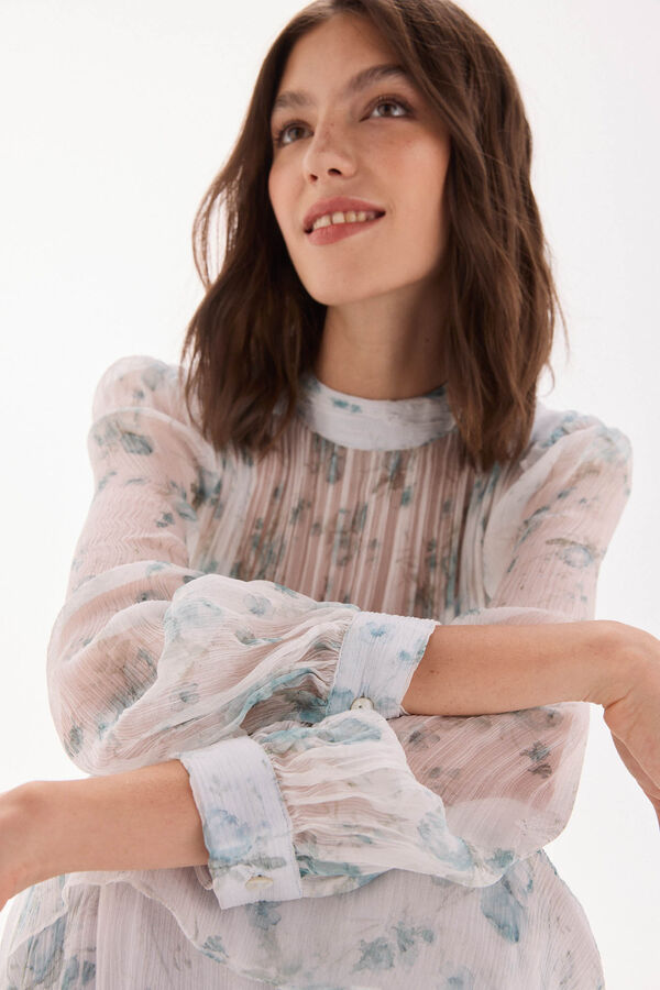 TFP by Tamara Falcó Ruffled dress Turquoise