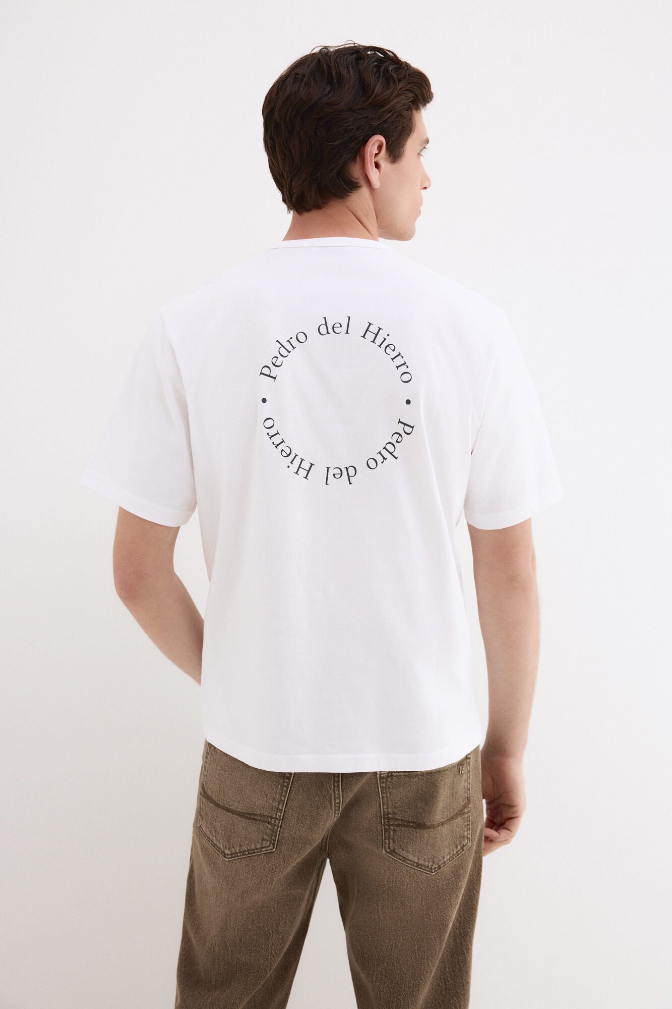 Pedro del Hierro Printed logo T-shirt