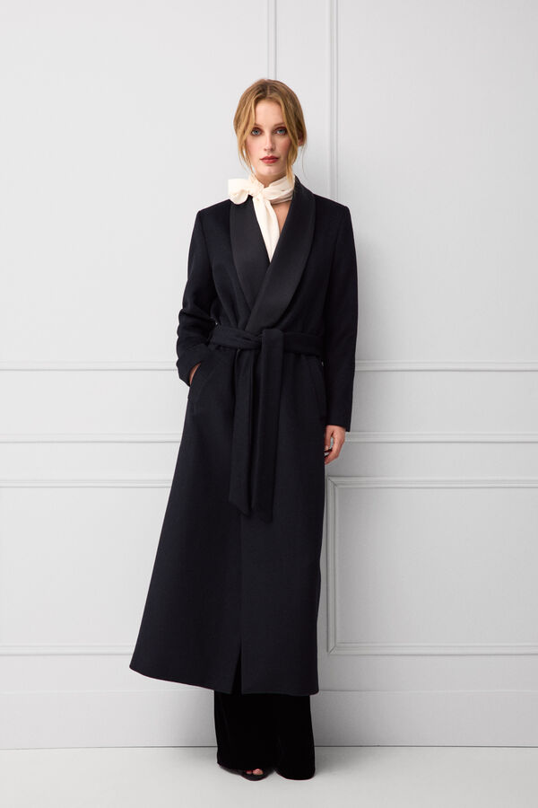 TFP by Tamara Falc&oacute; Double-breasted long coat Black