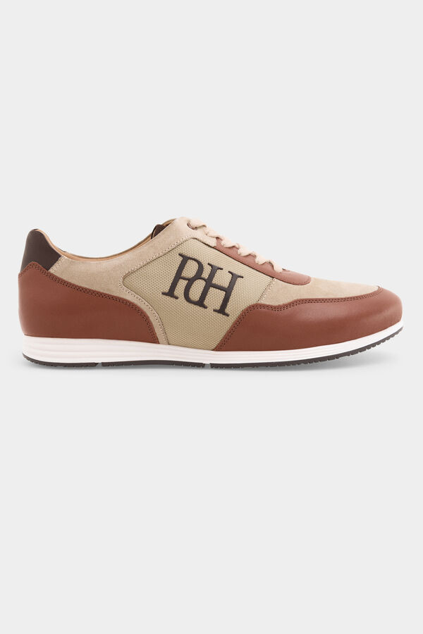 Pedro del Hierro Iconic rubber-soled sneaker Brown