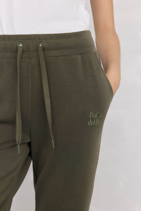 Pedro del Hierro Softouch fabric activewear pants Green