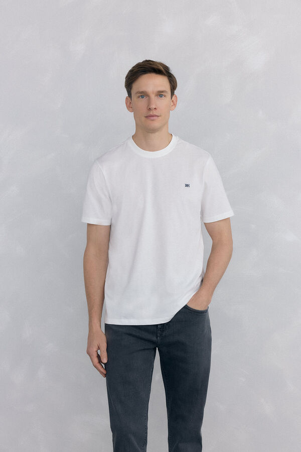 Pedro del Hierro Basic T-shirt Ecru
