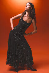 Pedro del Hierro Long mirrored dress Black