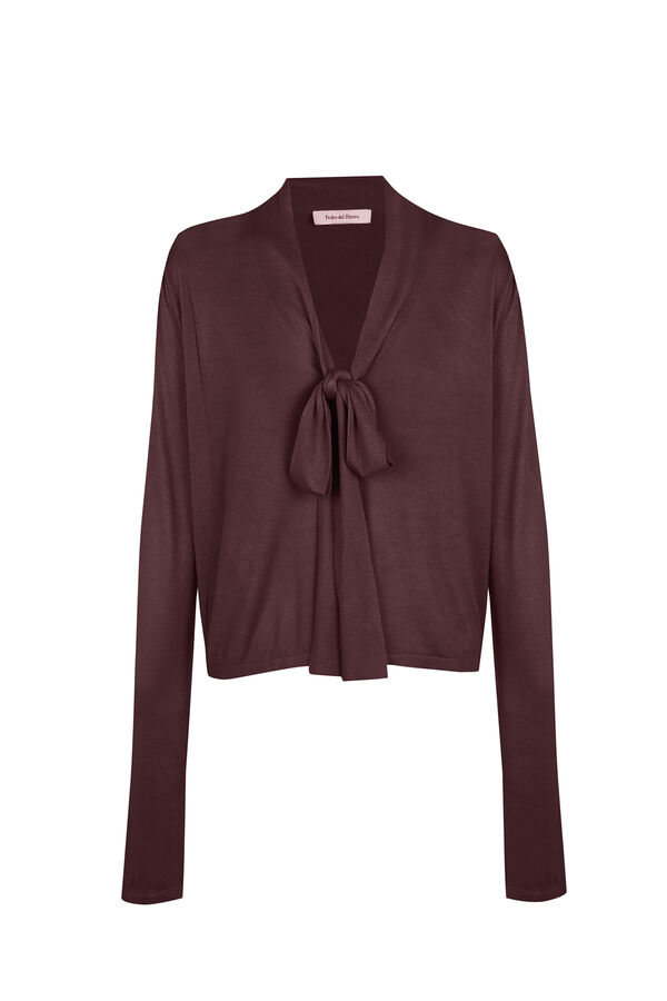 Pedro del Hierro Long sleeve tie jumper Pink