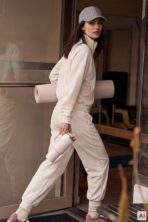 Pantalón soft touch jogger