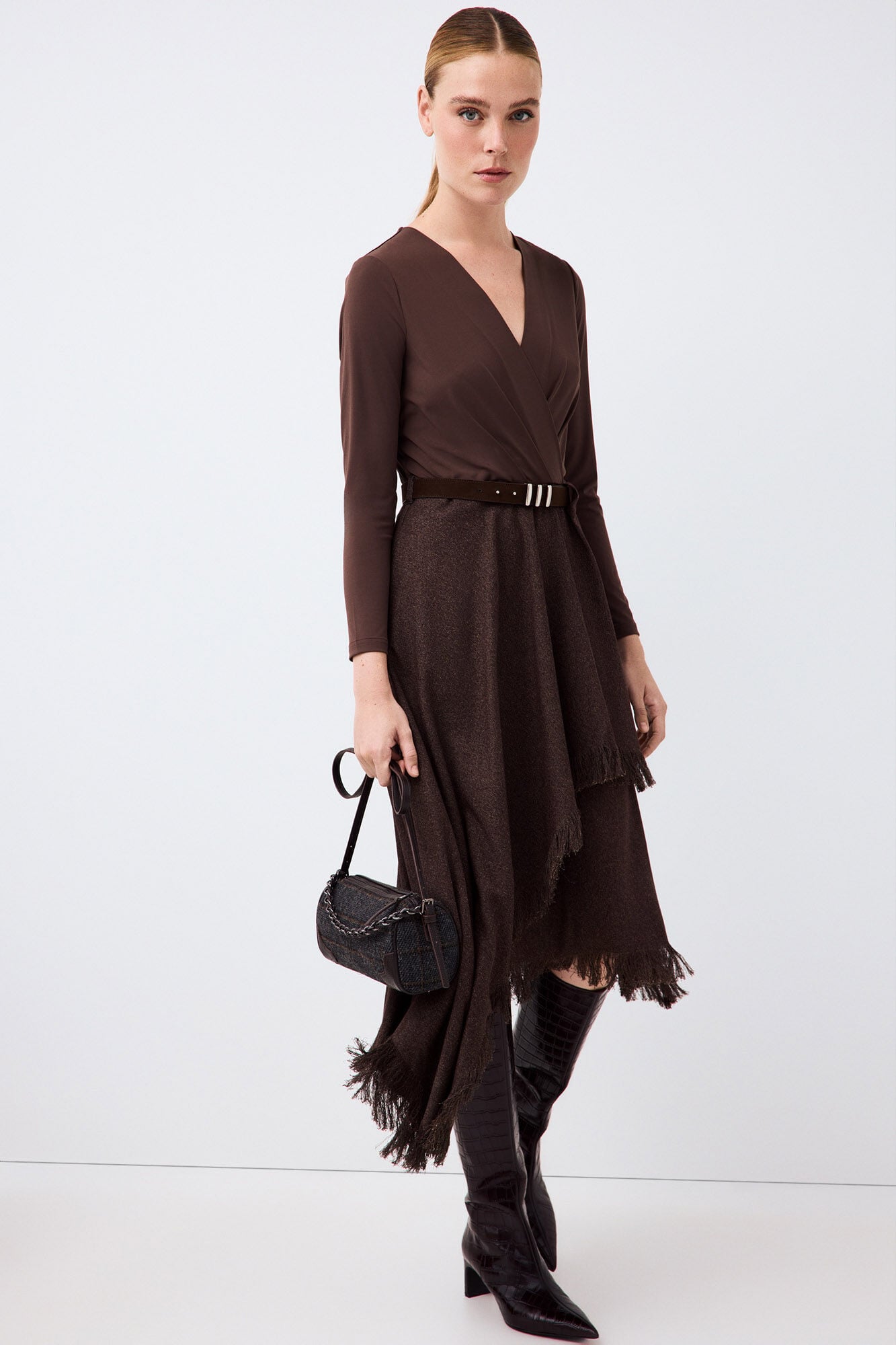 Pedro del Hierro Long sleeve combination dress