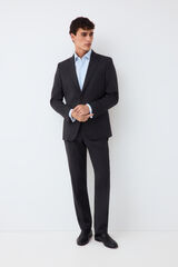 Pedro del Hierro Cal&ccedil;a de fato coordenada tailored b&aacute;sica Cizento