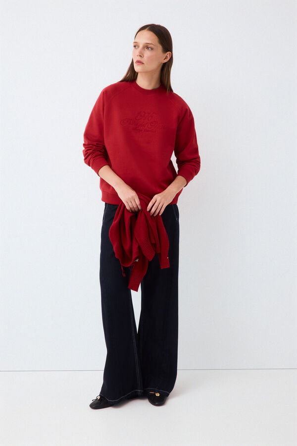 Pedro del Hierro Logo sweatshirt Red