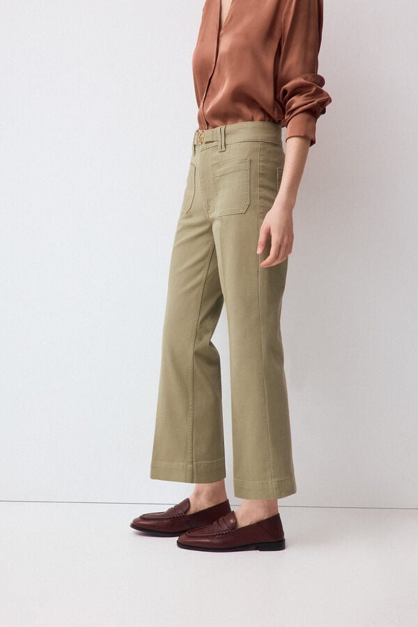 Pedro del Hierro Capri stove pipe jeans Green