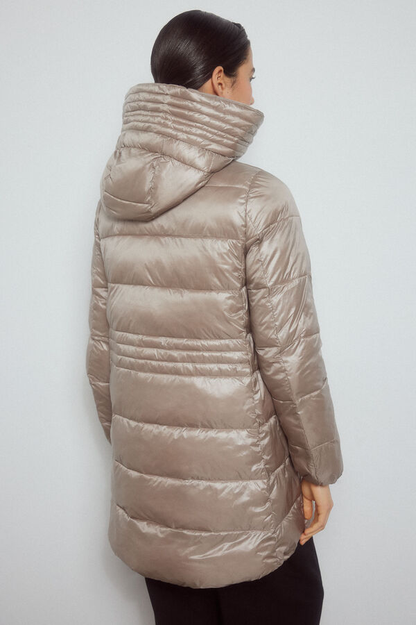Pedro del Hierro Parka tecnica contrastes Beige