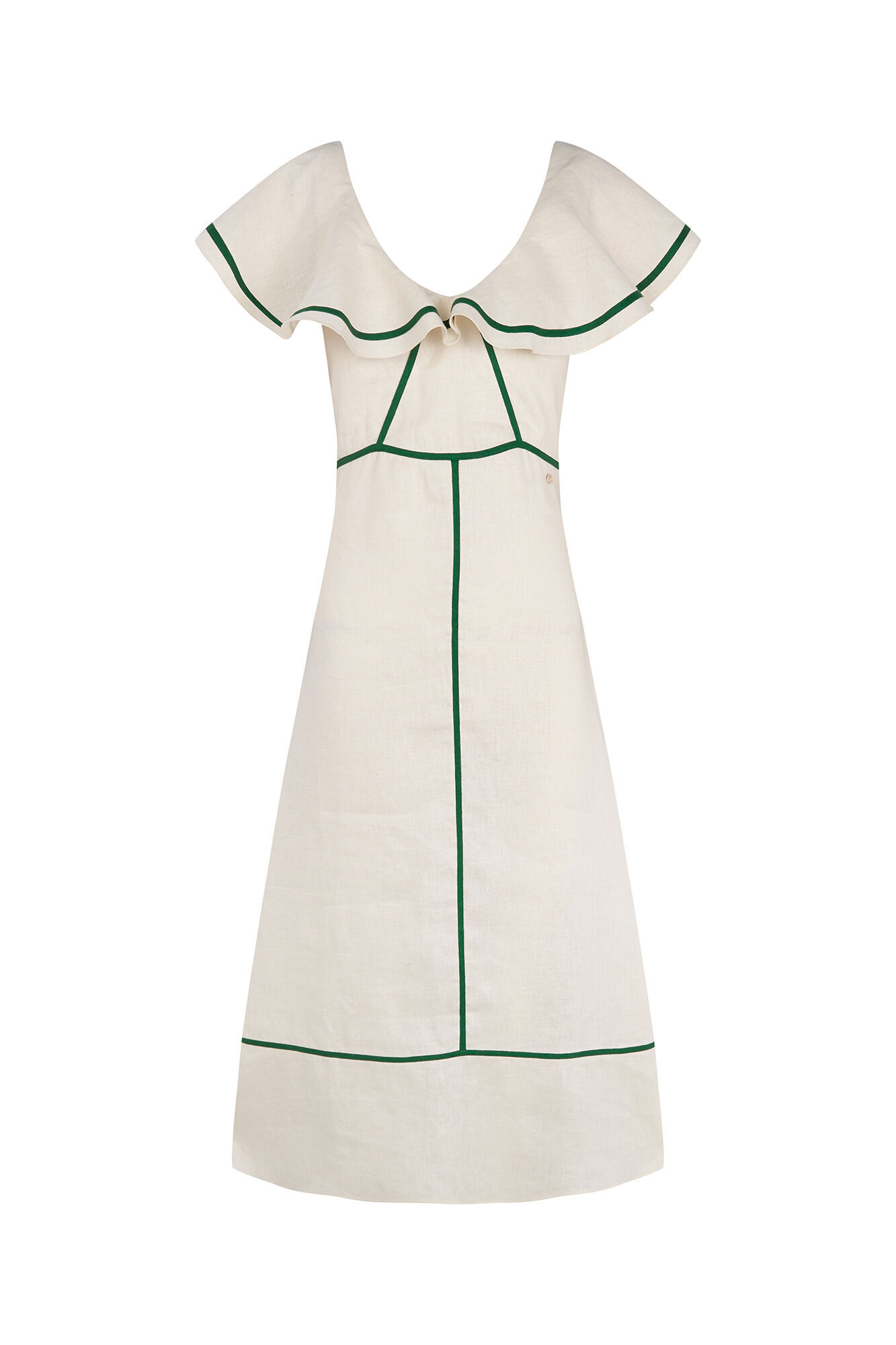 Pedro del Hierro Linen dress with contrast details
