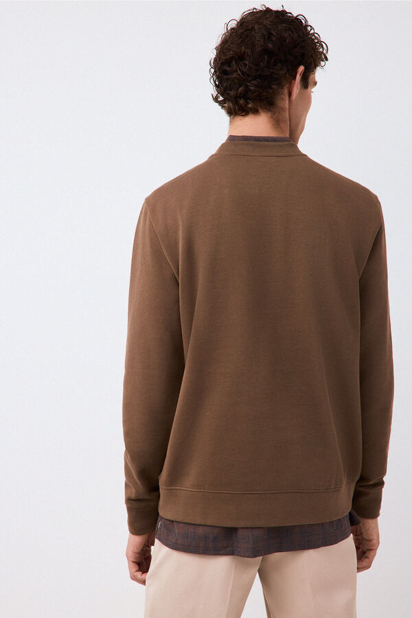 Pedro del Hierro Crew neck logo sweatshirt Green