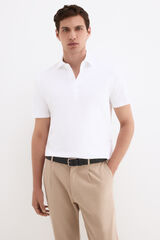 Pedro del Hierro Mercerized polo shirt White