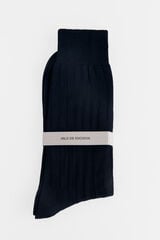 Pedro del Hierro Plain dress socks Blue