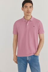 Pedro del Hierro Polo básico regular em piqué Rosa