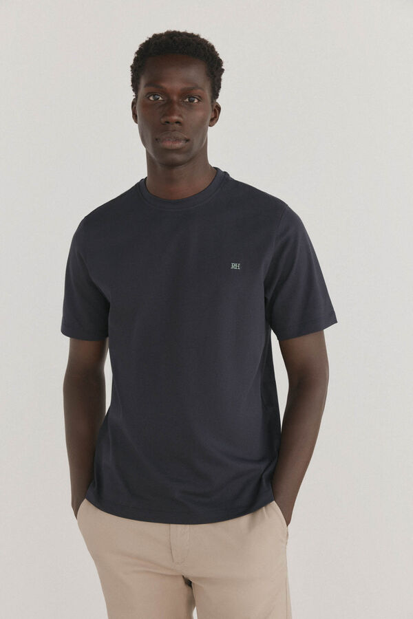 Pedro del Hierro Basic T-shirt Blue