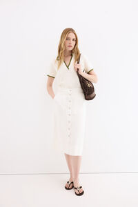 Pedro del Hierro Denim A-line skirt