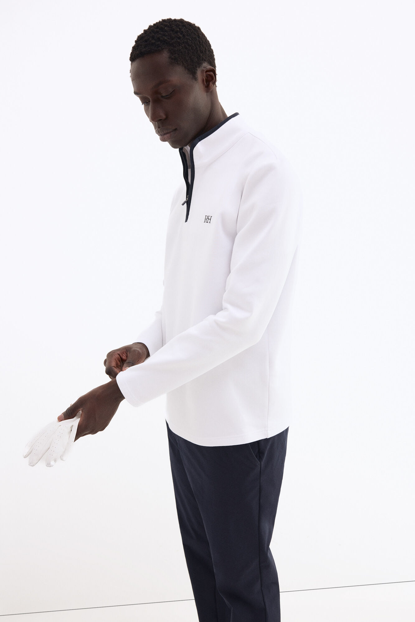 Pedro del Hierro Zip fastening golf sweatshirt