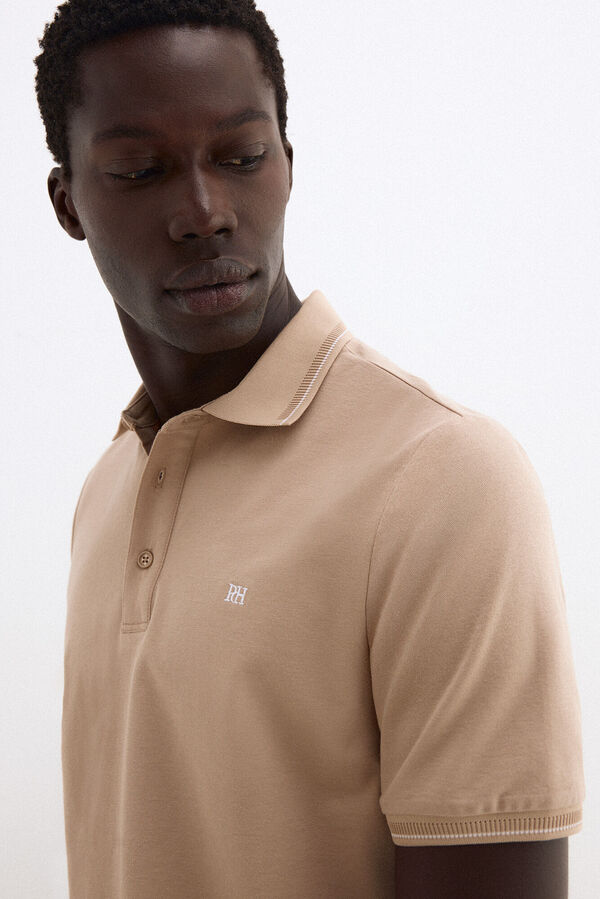 Pedro del Hierro Polo tips Beige