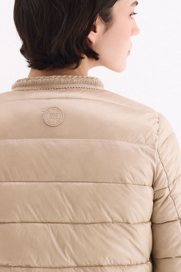 Pedro del Hierro Short puffer jacket Beige