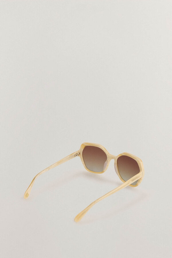 Pedro del Hierro Hexagonal Sunglasses Beige