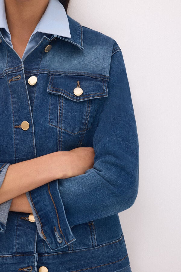 Pedro del Hierro Casaco denim Azul