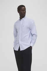 Pedro del Hierro Camisa non-iron oxford liso Azul