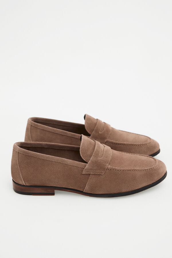 Pedro del Hierro Leather loafer Brown
