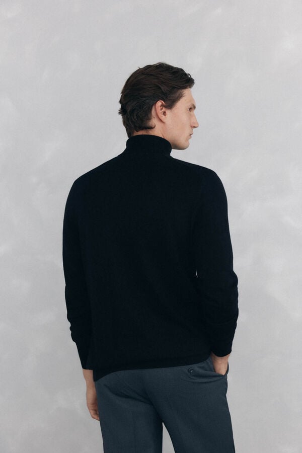 Pedro del Hierro Polo neck jumper Black