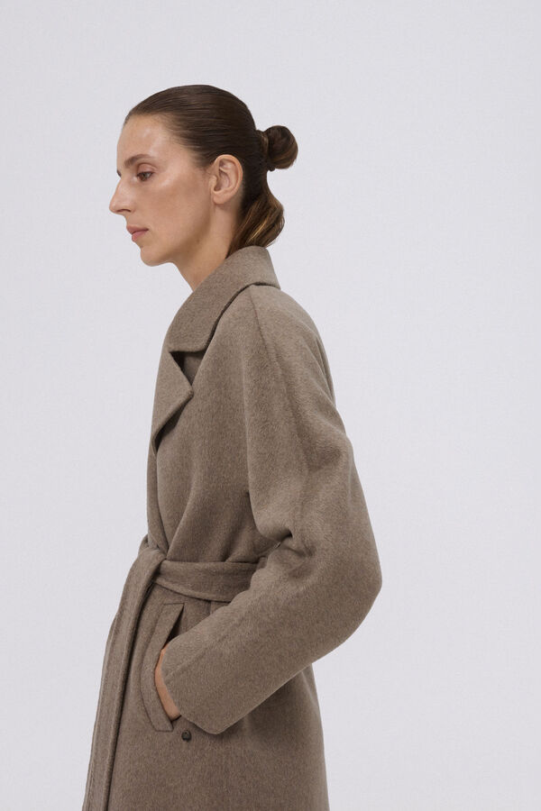 Pedro del Hierro Abrigo bat&iacute;n doubleface Gris