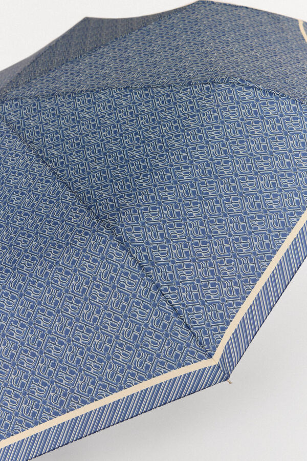 Pedro del Hierro Paraguas monograma con bolsa de hombro Azul