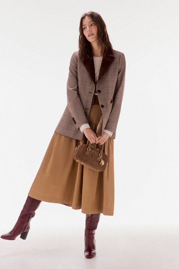 TFP by Tamara Falcó 100% wool sweater with scarf Ecru