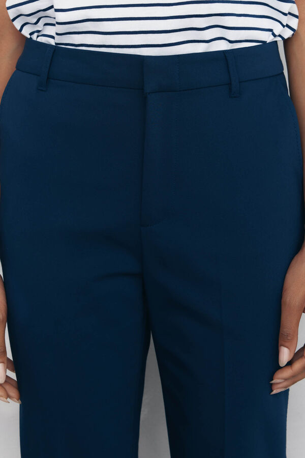 Pedro del Hierro Classic straight pants Blue
