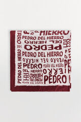 Pedro del Hierro Chal de logo doble color Marrón