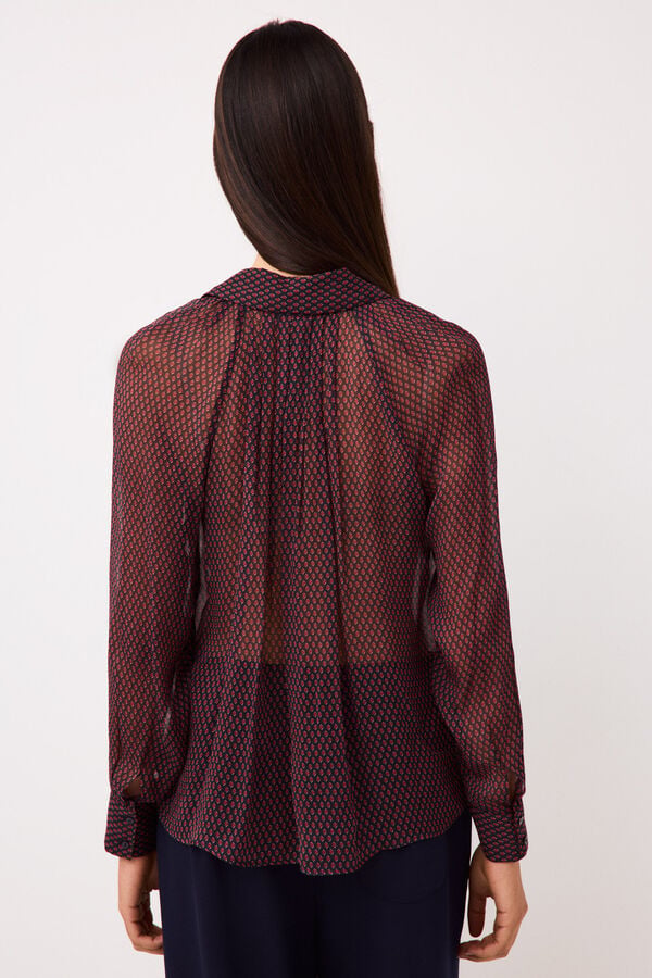 Pedro del Hierro Printed blouse Red