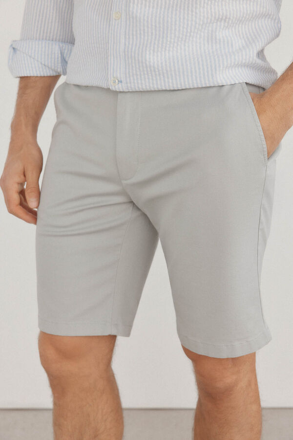 Pedro del Hierro Premium Flex chino-style Bermuda shorts  Green