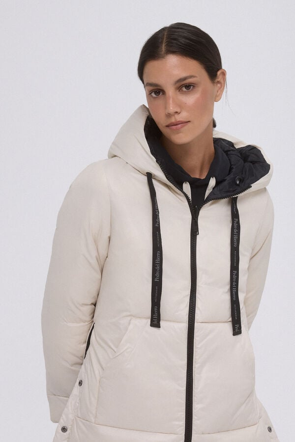 Pedro del Hierro Parka reversible capucha Negro