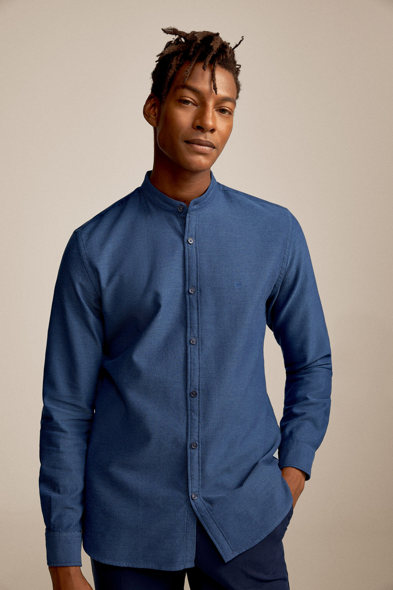 camisas de cuello chino