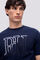Pedro del Hierro camiseta logo bordado Blue