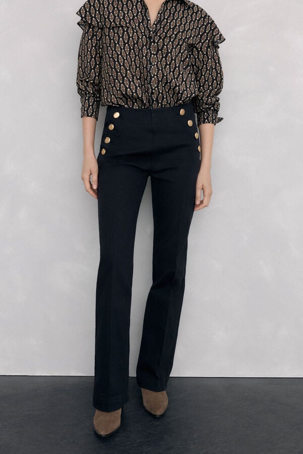 Pedro del Hierro Calça jeans larga Preto