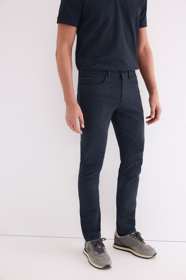 Pedro del Hierro Slim fit 5-pocket trousers Blue