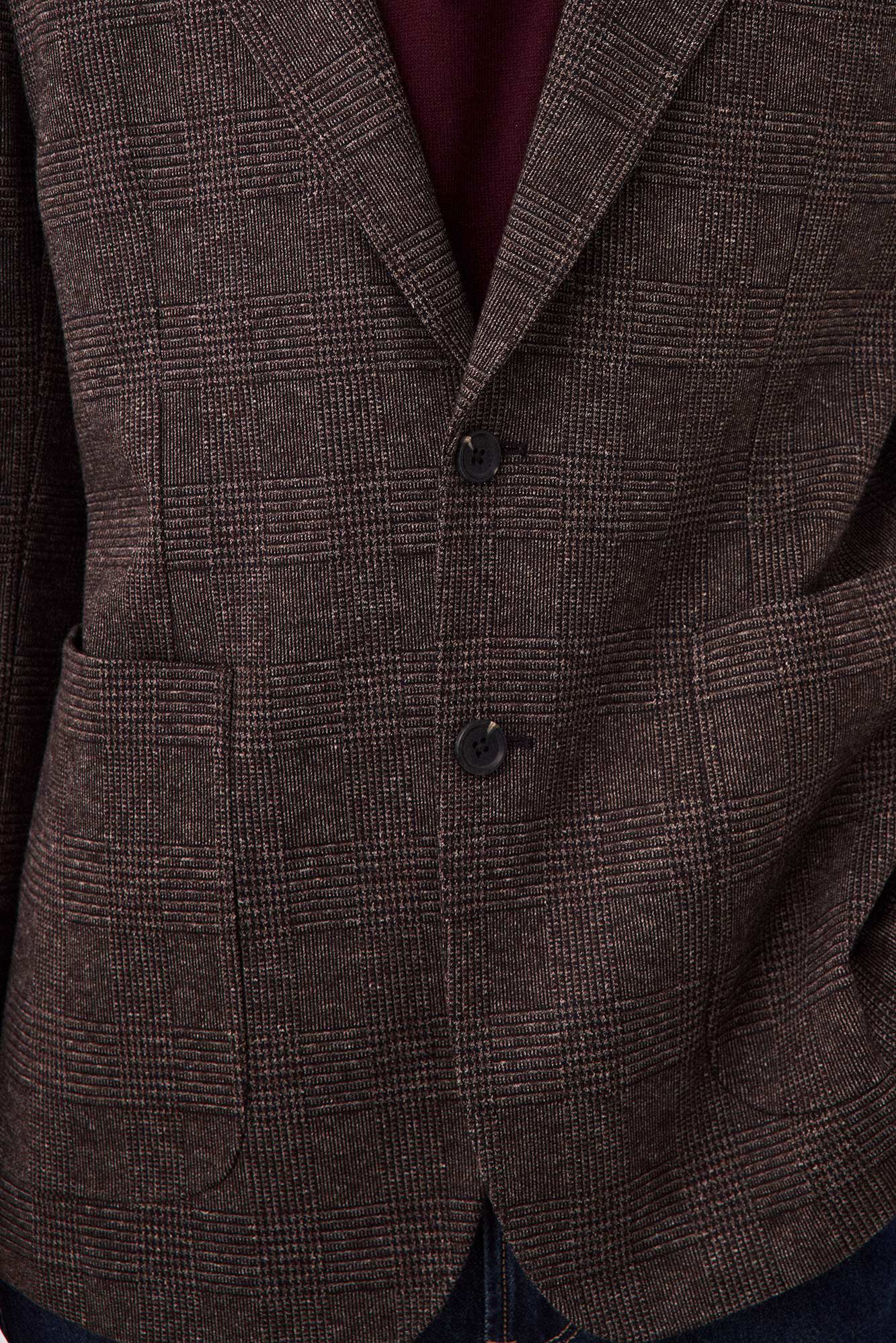 Pedro del Hierro Plaid knit blazer